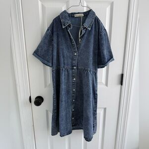 Luvamia Denim Shirt Dress